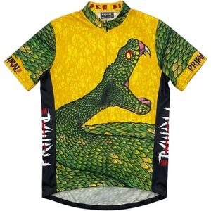 90s Y2K Primal Wear Cycling Jersey Shirt Snake Bite Racing 3/4 Zip USA